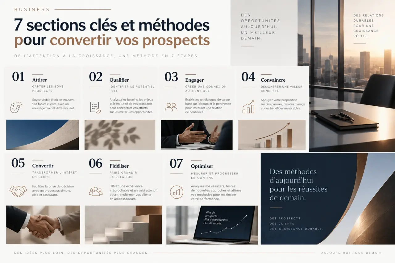 Plaquette commerciale : 7 sections clés et méthodes pour convertir vos prospects
