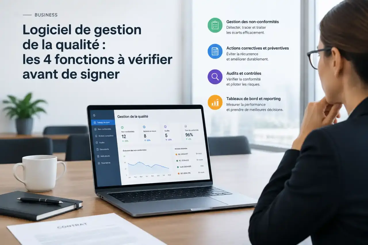 Logiciel de gestion de la qualité : les 4 fonctions à vérifier avant de signer
