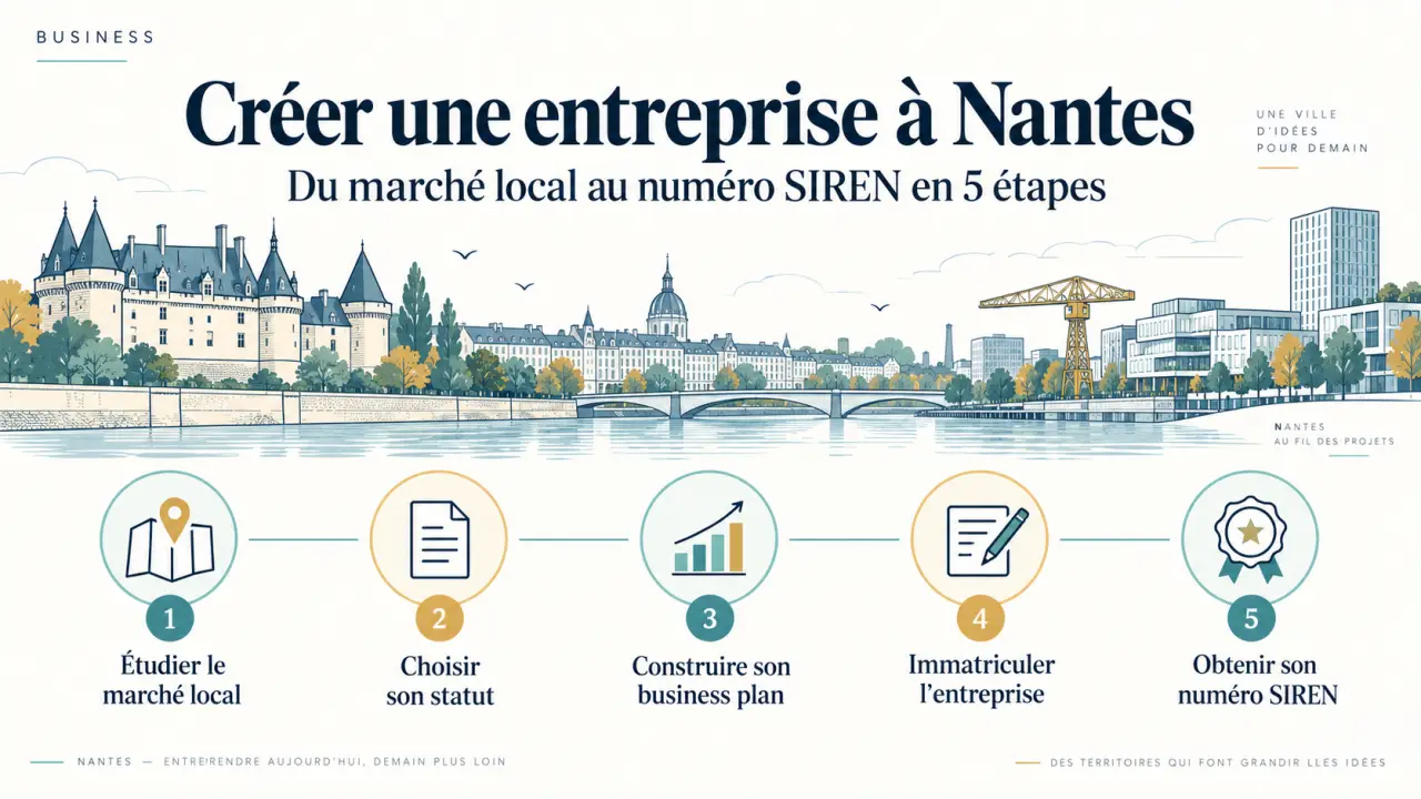 Créer une entreprise à Nantes : du marché local au numéro SIREN en 5 étapes