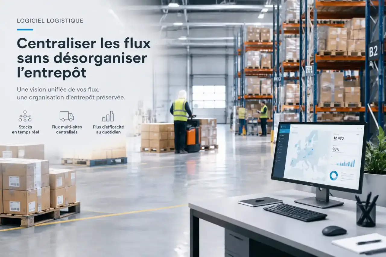 Logiciel logistique : centraliser les flux sans désorganiser l’entrepôt