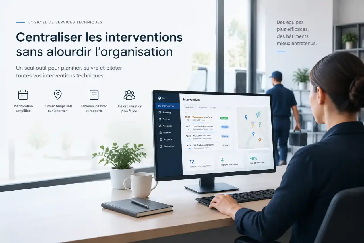 Logiciel de services techniques : centraliser les interventions sans alourdir l’organisation